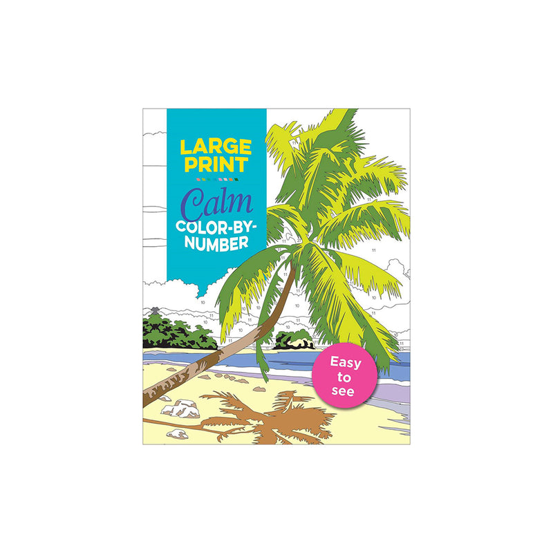 Large Print Calm Color By Number