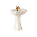 Bathroom Pedestal Sink for Mice- Off White