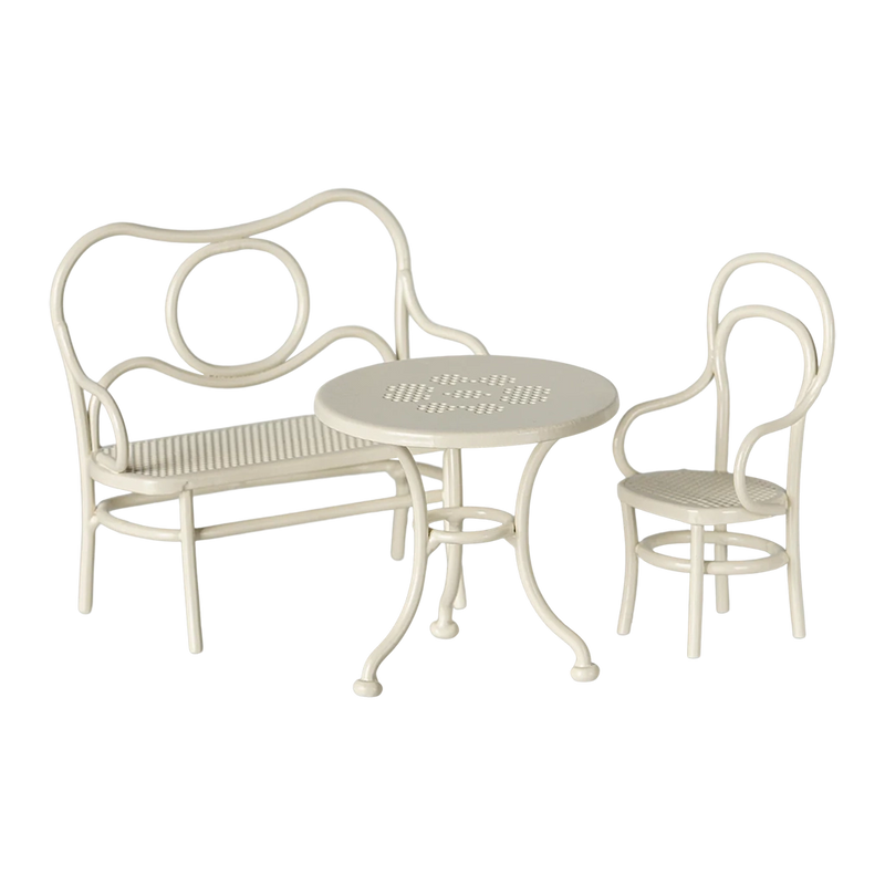 Small Café Set for Mice- White