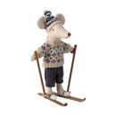 Dad Winter Ski Mouse- Blue