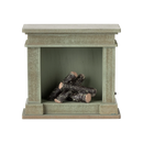 Miniature Fireplace- Dusty Green