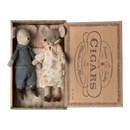Grandma & Grandpa Mouse in Cigar Box