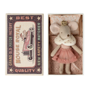 Little Sister Princess Mouse in Matchbox- Pink Dress