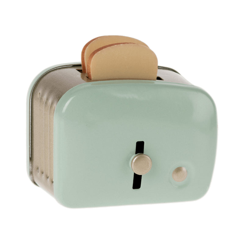 Miniature Toaster with Bread- Mint