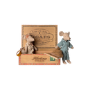 Mum & Dad Mouse in Cigar Box