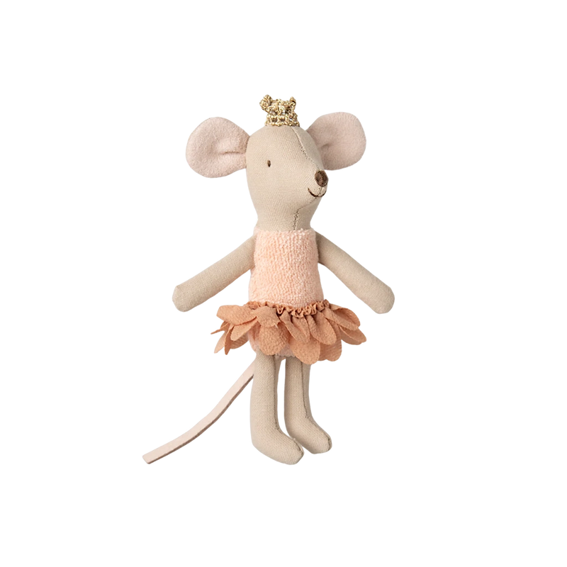Little Sister Princess Mouse in Matchbox- Pink Petal Tutu