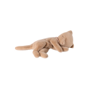 Small Sleeping Kitten Plush- Cream Peach