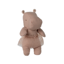 Safari Friends- Small Hippo with Skirt Soft Rose