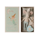 Tooth Fairy Mouse in Matchbox- Little Brother Pale Blue