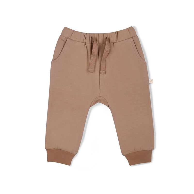Organic Fleece Jogger Pants- Taupe