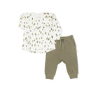 Organic Long Sleeve Tee & Pant Set- Alpine