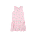 Organic Racerback Jersey Dress- Butterflies on Parfait