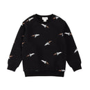 Organic Sweatshirt- Black Space Shuttle