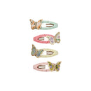 Floral Butterfly Clic Clac Clips