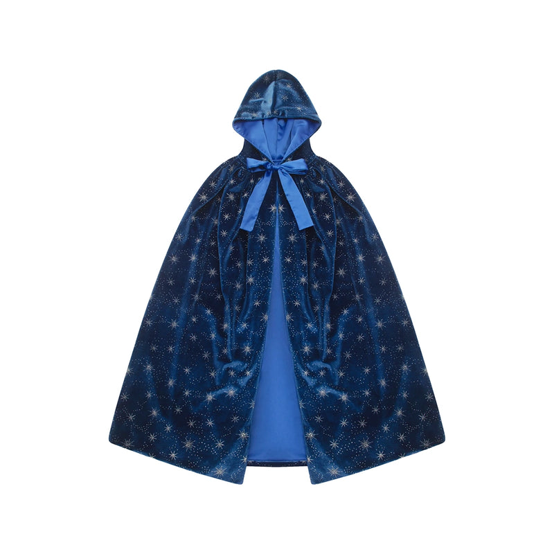 Ice Queen Blue Velvet Cape