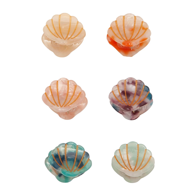 Mini Shell Acetate Claw Clips