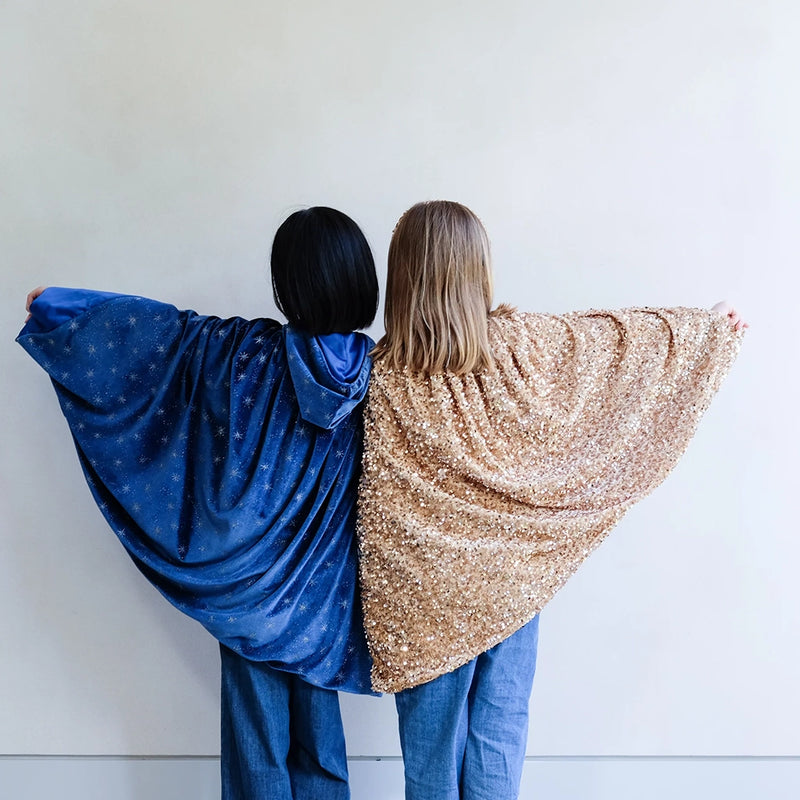 Sequin Cape- Gold
