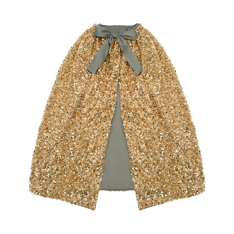 Sequin Cape- Gold