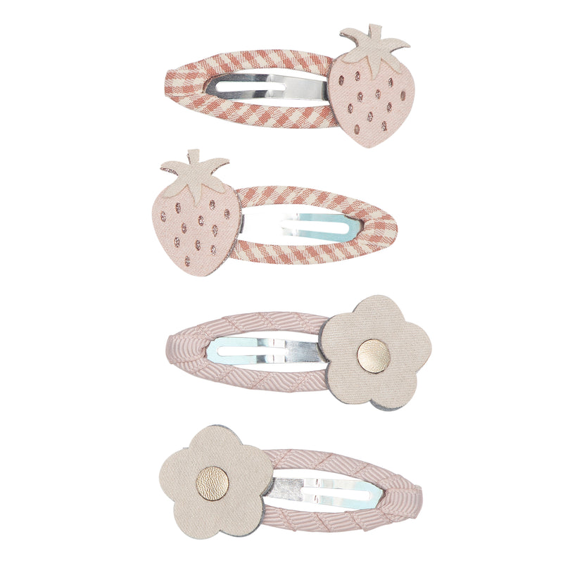 Pastel Strawberry Clips