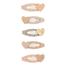 Teeny Heart Mini Clic Clac Clips