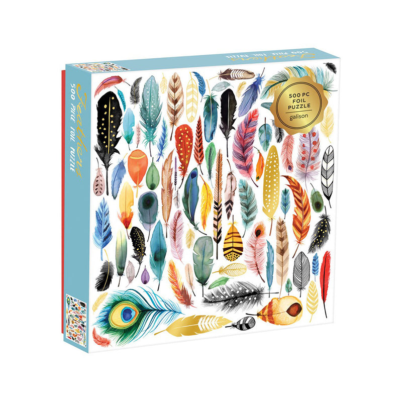 500 Pc Puzzle- Foil Feathers