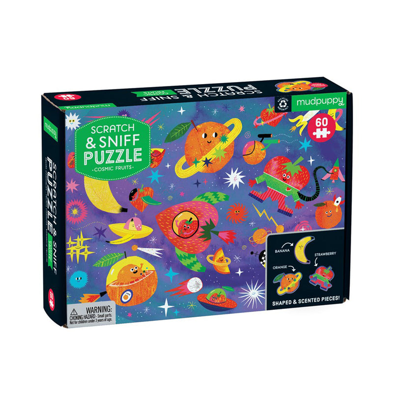 60 Pc Puzzle- Scratch and Sniff Cosmic Fruits