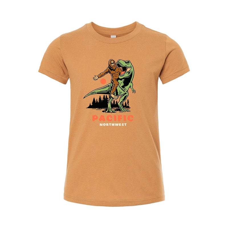 Adult Best Bros Dino/Sasquatch Tee- Toast