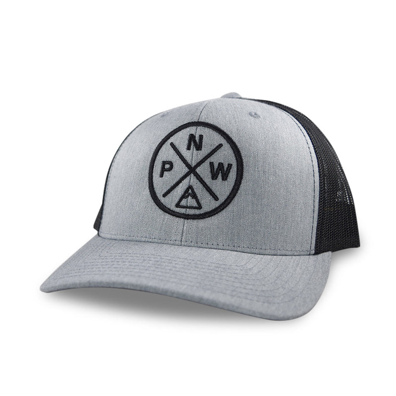 Adult Classic Trucker Hat- Grey/Black