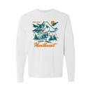 Adult Glacier Peak Long Sleeve Tee- White
