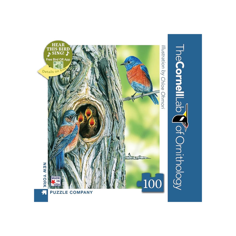 100 Pc Puzzle- Mini Western Bluebird