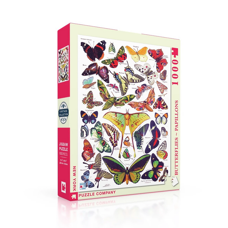 1000 Pc Puzzle- Butterflies (Papillons)