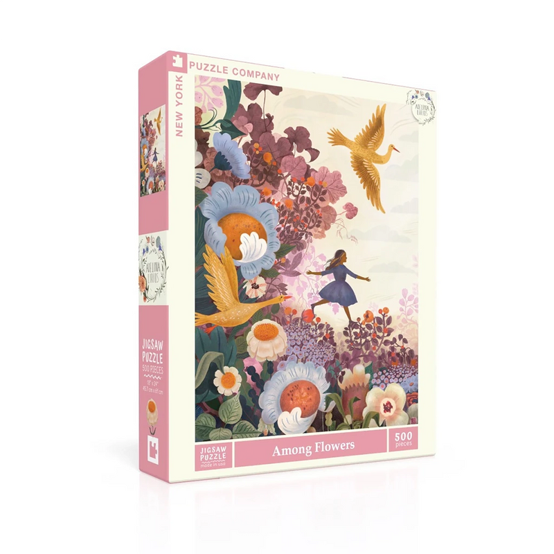 500 Pc Puzzle- Among Flowers