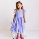 Olivia Dress- Confetti Purple