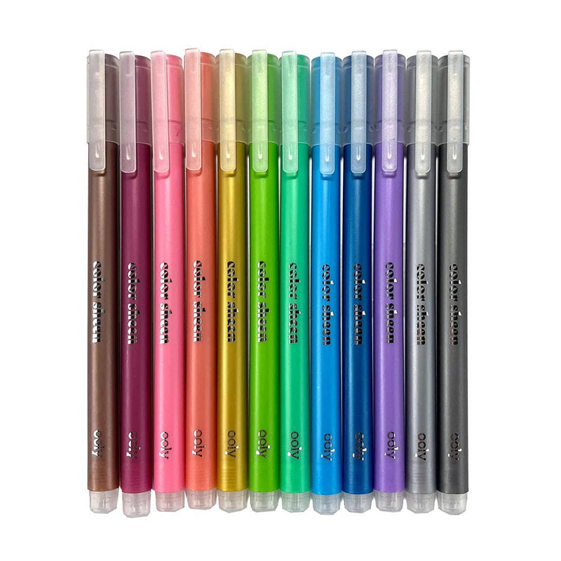 Color Sheen Metallic Gel Pens Set of 12