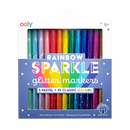 Rainbow Sparkle Glitter Markers Set of 15