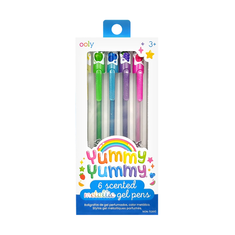 Yummy Yummy Scented Metallic Gel Pens Set of 6