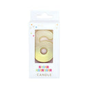 Number Candle- Gold Metallic Ombre