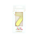 Number Candle- Gold Metallic Ombre