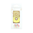 Number Candle- Gold Metallic Ombre