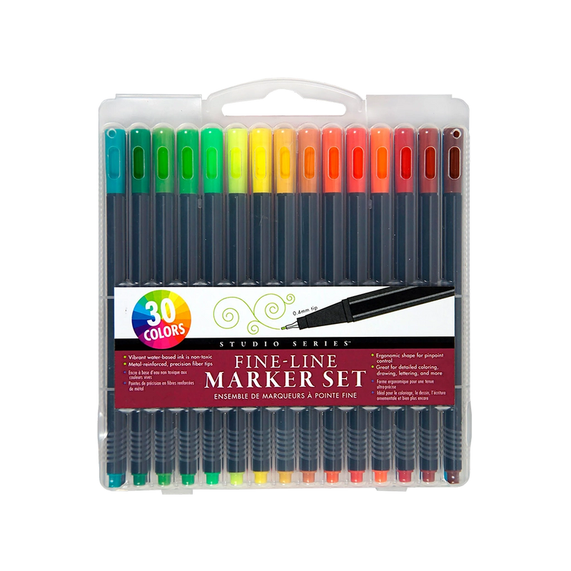 Studio Series Fine-Line Markers- 30 Pc Set