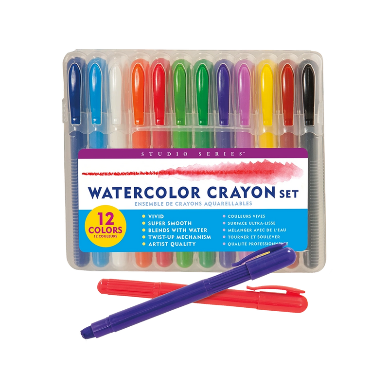 Studio Series Watercolor Crayons- Set of 12