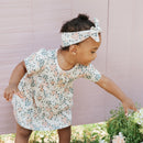 Organic Bodysuit Dress- Spring Flowers Print