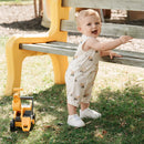Organic Sleeveless Romper- Digger Print