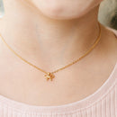 Gold Bow Pendant Necklace