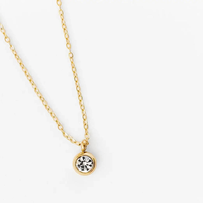 Gold Diamond Pendant Necklace