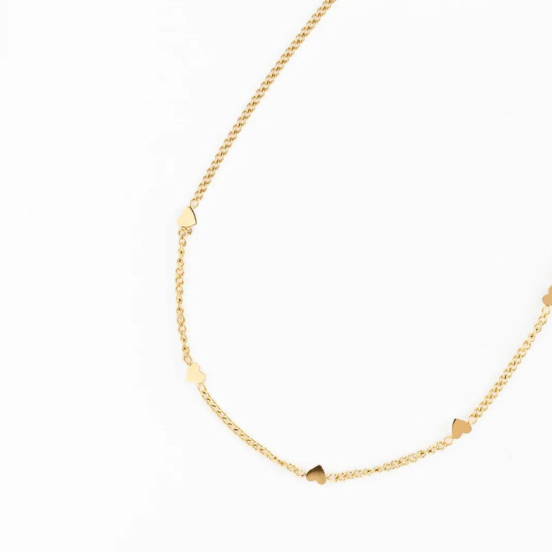 Gold Mini Heart Necklace