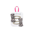 Leopard Love Twisty Bow Clips
