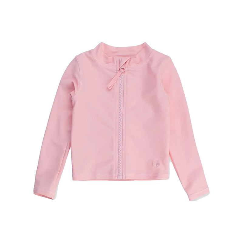 Long Sleeve Full Zip Rashguard - Pink