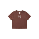 Baby Tee- Mulberry Bow