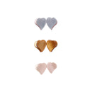 Mini Heart Clips- Dusty Blue/Clay/Blush